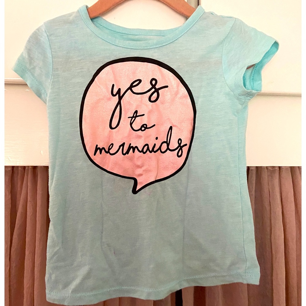 Yes to Mermaids size 3T t-shirt Okie Dokie